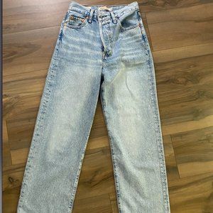 levi's ribcage straight ankle denim